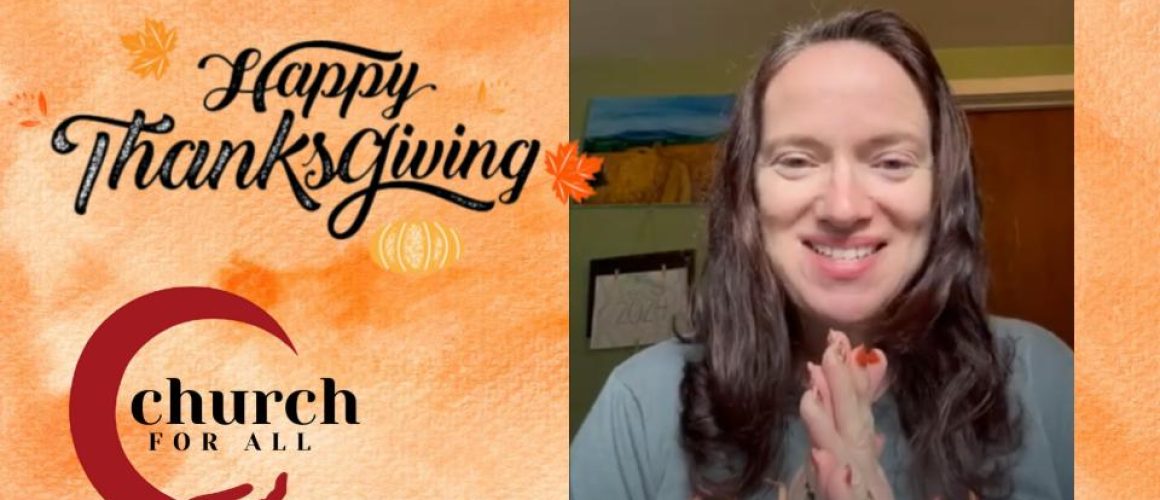 Happy Thanksgiving from Pastor Zoe Hatcher