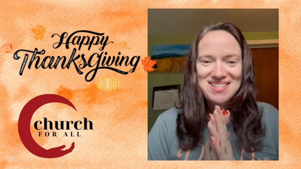 Happy Thanksgiving from Pastor Zoe Hatcher