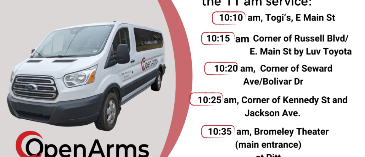 open arms bus schedule