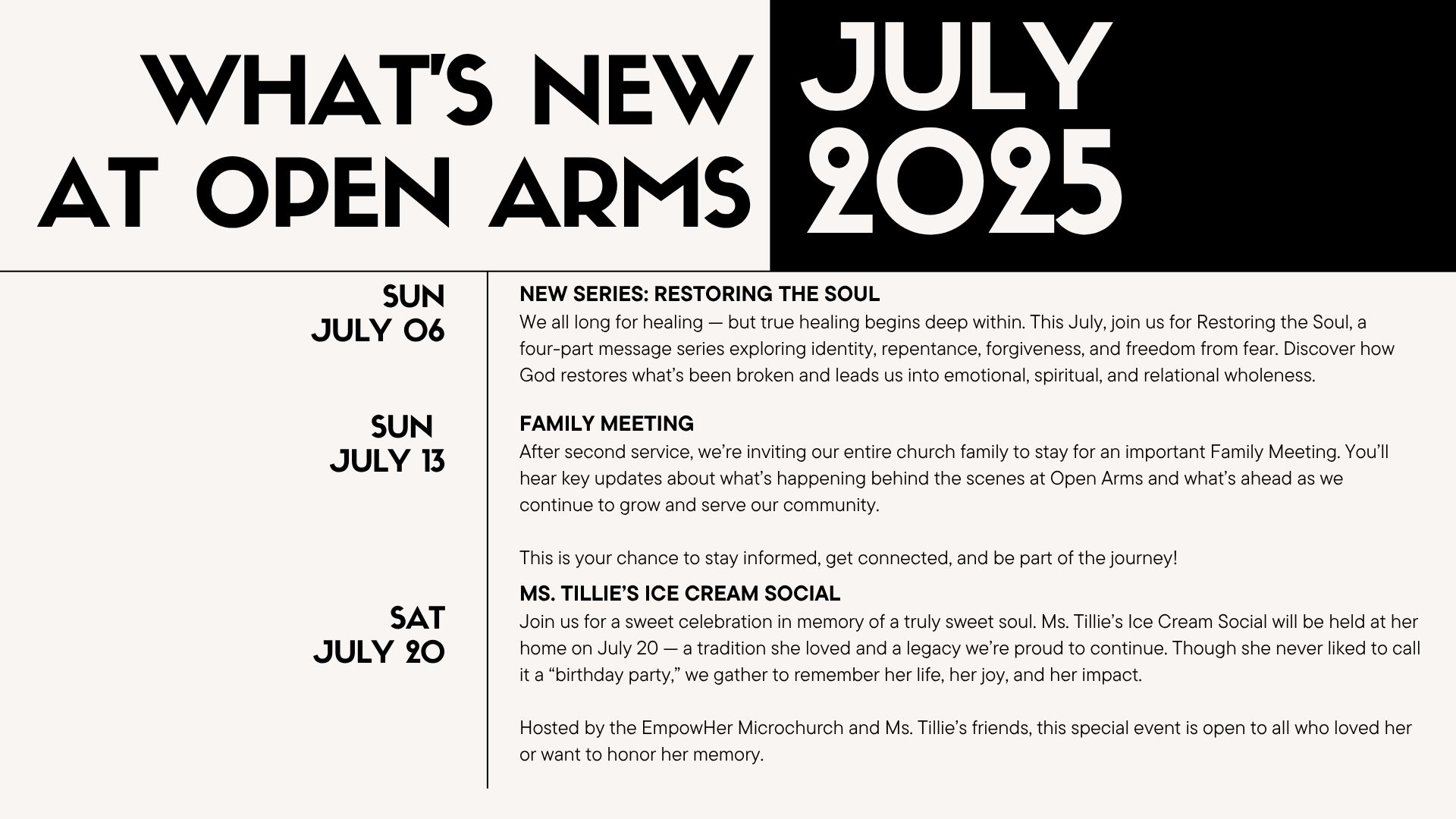 Things to in Bradford PA - Open Arms Community Church