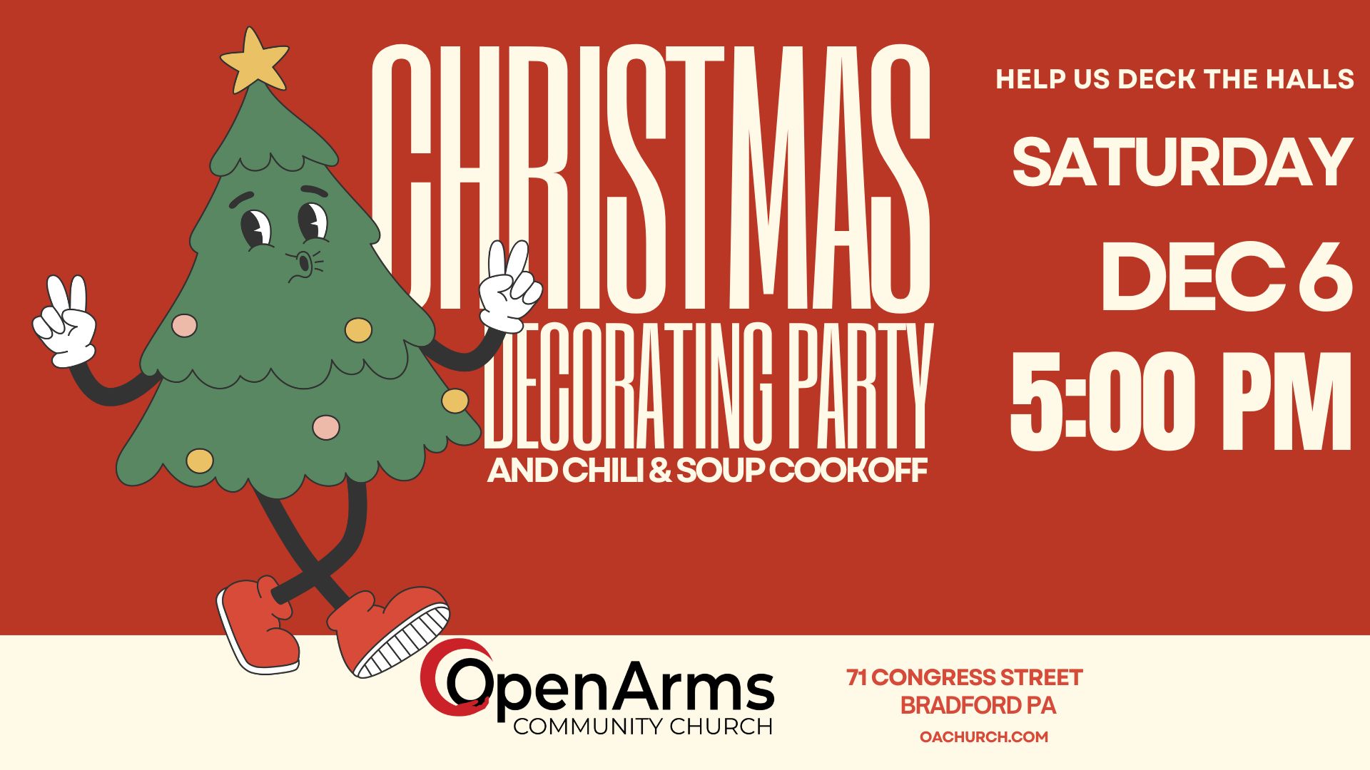 CHRISTMAS DECORATING PARTY AND CHILI COOK OFF