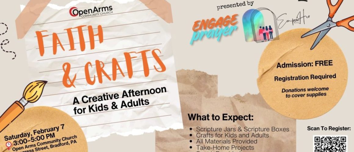 Faith an dCrafts Event at Open Arms Community Church