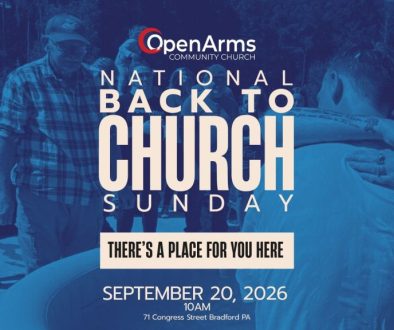Back to Church Sunday | Church in Bradford PA | Open Arms