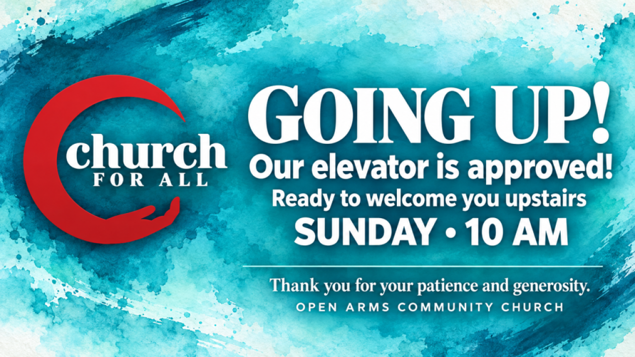 Going Up! Church Elevator Announcement